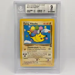 Flying Pikachu #25 Black Star Promo - Pokemon League 2001 - PSA / BGS 9 - Image 1