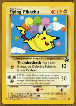 Flying Pikachu - #25 ~ Black Star Promo ~ NM/Mint!! - Image 1