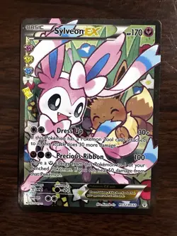 Pokemon Sylveon EX Ultra Rare Full Art RC32-32 Generations Holo 170HP TCG - Image 1