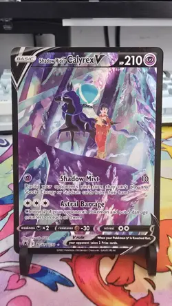 Pokemon TCG Shadow Rider Calyrex V TG17/TG30 Astral Radiance Trainer Gallery NM - Image 1
