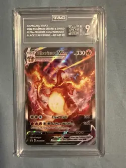 Pokemon Sword And Shield Charizard Vmax SWSH261 Tag 9 - Image 1