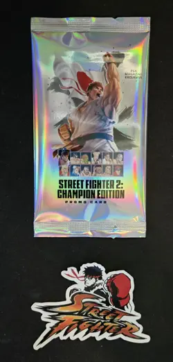 Street Fighter 2: Champion Edition Promo Card Pack (SEALED) PSA Promo & Sticker! - Image 1