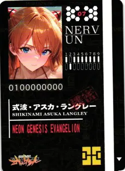 ASUKA LANGLEY SORYU 07 Neon Genesis Evangelion Holographic Collectible Card - Image 2