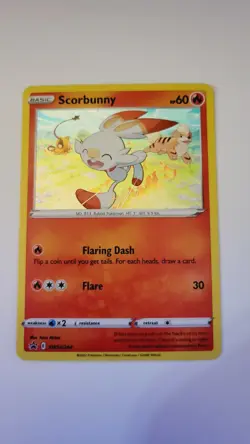 Scorbunny SWSH244 - Black Star Promo - Cosmos Holo Rare Pokemon Card TCG MINT! - Image 1