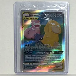 Pokemon Slowpoke & Psyduck GX TAG TEAM Holo SM236 Unified Minds Card - Image 1