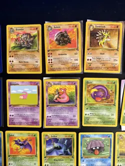 Pokemon TCG 1st Edition Fossil Card Lot Horsea Golem Sandslash Geodude - Image 4
