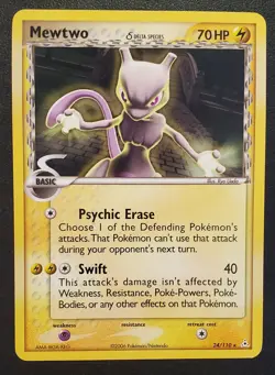 Pokemon TCG Mewtwo Delta Species 2006 Card 24/110 - Image 3