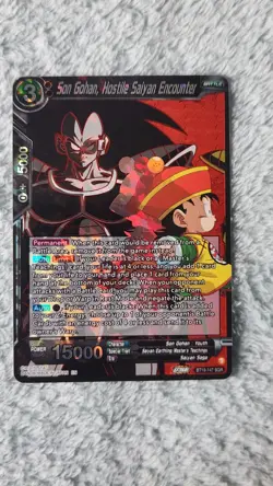 Son Gohan, Hostile Saiyan Encounter BT19-147 SGR Dragon Ball Super Card DBS - Image 1