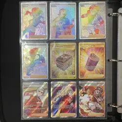Huge Binder Collection Lot of 300+ Pokemon Cards Mixed Secret Rainbows Full Art - Image 2