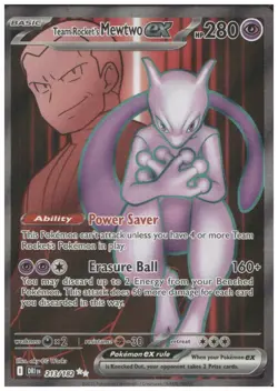 Team Rocket's Mewtwo ex 213/182 Sv10: Destined Rivals Holo - Pokemon Card - Image 1