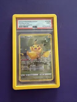 Pokemon Pikachu TCG Card GG30/GG70 Crown Zenith PSA 9 - Image 1