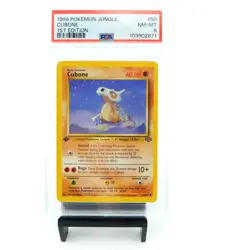 1999 CUBONE #50 1st Jungle Edition PSA 8 Pokemon Card Game - Image 1