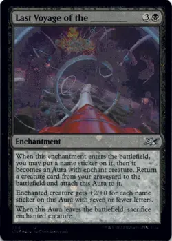 MTG Last Voyage of the _______ (Galaxy Foil) Foil NM Unfinity Magic 364 - Image 1