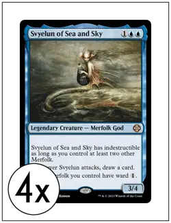 4x Svyelun of Sea and Sky, Lost Caverns of Ixalan Commander, Magic MTG NM - Image 1