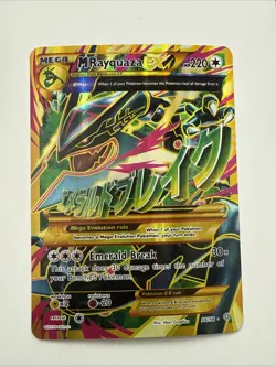 Pokemon MRayquaza Mega EX JUMBO/Oversized Card - Full Art Ancient Orgins 98/98 - Image 1