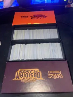 Pokemon TCG Bulk No Energies Bulk in Obsidian Flames ETB and Vivid Voltage ETB - Image 1