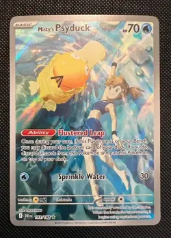 Misty's Psyduck 193/182 Destined Rivals Illustration Rare NM Pokemon TCG - Image 1