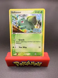 Pokemon TCG Bulbasaur Stamped Reverse Holo 46/100 Crystal Guardians 2006 LP/MP - Image 1