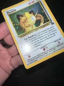Pokemon Meowth Promo Holo Black Star #10 Game Boy GB Stamp WOTC Vintage - Image 4