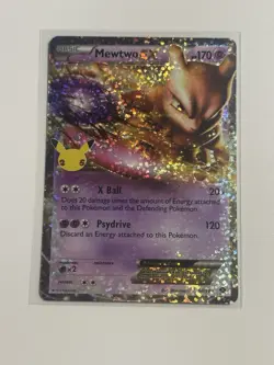 Pokemon TCG Mewtwo EX Celebrations: Classic Collection 54/99 Holo Ultra Rare NM - Image 3