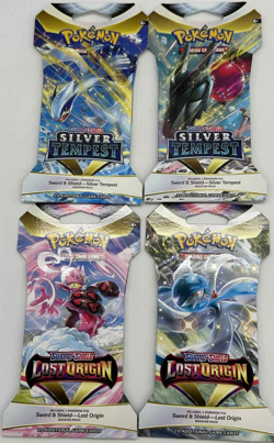 4CT Pokemon Sword & Shield Booster Packs ~ Lost Origin & Silver Tempest ~ SEALED - Image 1