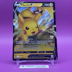 Pikachu V 043/185 Pikachu Stamp #60 Pokemon Battle Academy English NM/MINT - Image 1