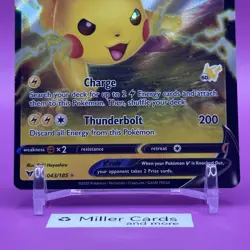 Pikachu V 043/185 Pikachu Stamp #60 Pokemon Battle Academy English NM/MINT - Image 3