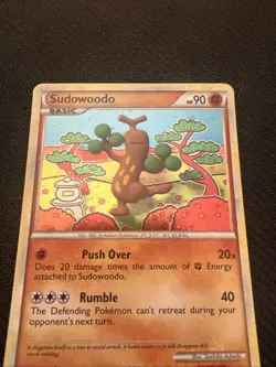 Pokemon 2010 HGSS Unleashed Sudowoodo 9/95 Holo Rare - NM - Image 2