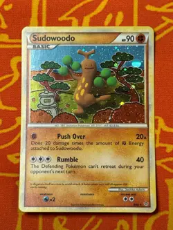POKEMON TCG SUDOWOODO 9/95 HOLO RARE NEAR MINT HGSS UNLEASHED - Image 1