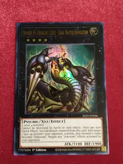 Yu-Gi-Oh! Number 69: Heraldry Crest Dark Matter Demolition ALIN-EN046 1st Ed UR - Image 1