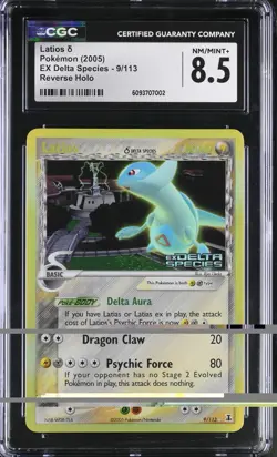 Pokemon TCG Latios EX Delta Species 9/113 Reverse Holo Stamped CGC Grade 8.5 - Image 1