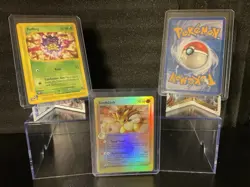 2002-03 Pokemon TCG (3) Card Lot VINTAGE LP/HP Base Set Holo/basic - Image 3