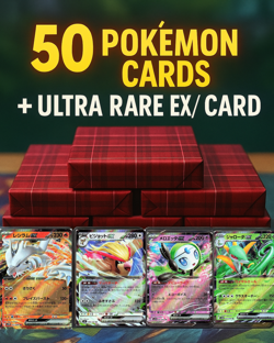 50 Pokemon Cards Japanese - V/EX Ultra Rare Card - Pokemon TCG Bulk Lot - Image 1