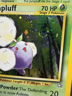 Pokemon TCG Jumpluff Neo Genesis Holo SWIRL 7/111 Unlimited Rare Card - Image 3