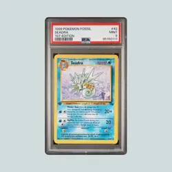 PSA 9 - 1999 Pokemon Fossil 1st Edition - Seadra #42 - Mint - Image 1
