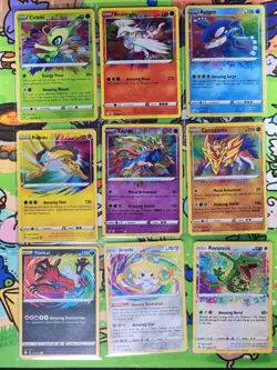 Amazing Rare Complete Set 9 Cards Vivid Voltage Shining Fates Pokemon TCG - Image 1