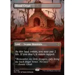 BLOOD CRYPT (BORDERLESS) Lorwyn Eclipsed ECL Magic MTG MINT CARD - Image 1