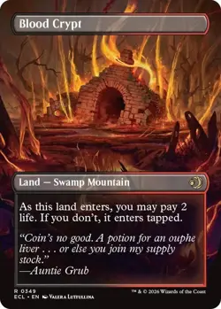 MTG - Blood Crypt - Borderless - ECL 0349 - Lorwyn Eclipsed - Rare - Magic - Image 2