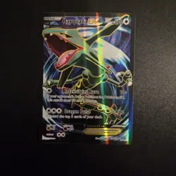 Pokemon Card - Rayquaza EX XY Roaring Skies Full Art 104/108 Holo Rare - Image 1