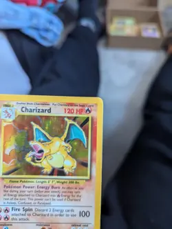Pokemon TCG Charizard Base Set Holo 4/102 Unlimited Rare WOTC Vintage - Image 2