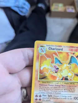 Pokemon TCG Charizard Base Set Holo 4/102 Unlimited Rare WOTC Vintage - Image 5