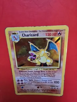 Pokemon TCG Charizard Card 4/102 WOTC 1999 Rare Holo Base Set - Image 3