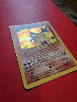 Pokemon TCG Charizard Card 4/102 WOTC 1999 Rare Holo Base Set - Image 4