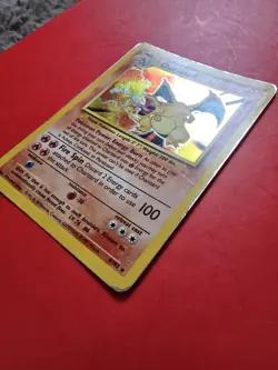 Pokemon TCG Charizard Card 4/102 WOTC 1999 Rare Holo Base Set - Image 5