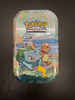 Pokemon TCG Celebrations Kanto Mini Tin Sealed Charmander Bulbasaur Squirtle - Image 1
