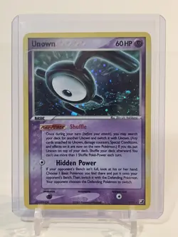 Pokemon TCG Unown Holo Rare Card E/28 Unseen Forces 2005 LP Condition - Image 2