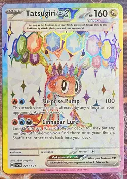 Tatsugiri ex 226/191 Surging Sparks Ultra Rare Full Art Pokemon TCG Card NM - Image 1