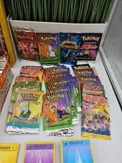 Pokemon TCG Lot- Vintage Energy Card Lot. Base Set 1&2. 1999-2001 Plus Misc Foil - Image 3