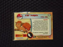 Vulpix #37 Topps Black Label Non Foil Pokemon Card NM/LP - Image 2