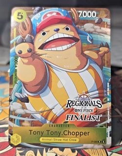 Tony Tony Chopper P-089 2025-26 Regionals ONLINE Finalist Promo One Piece Card - Image 1